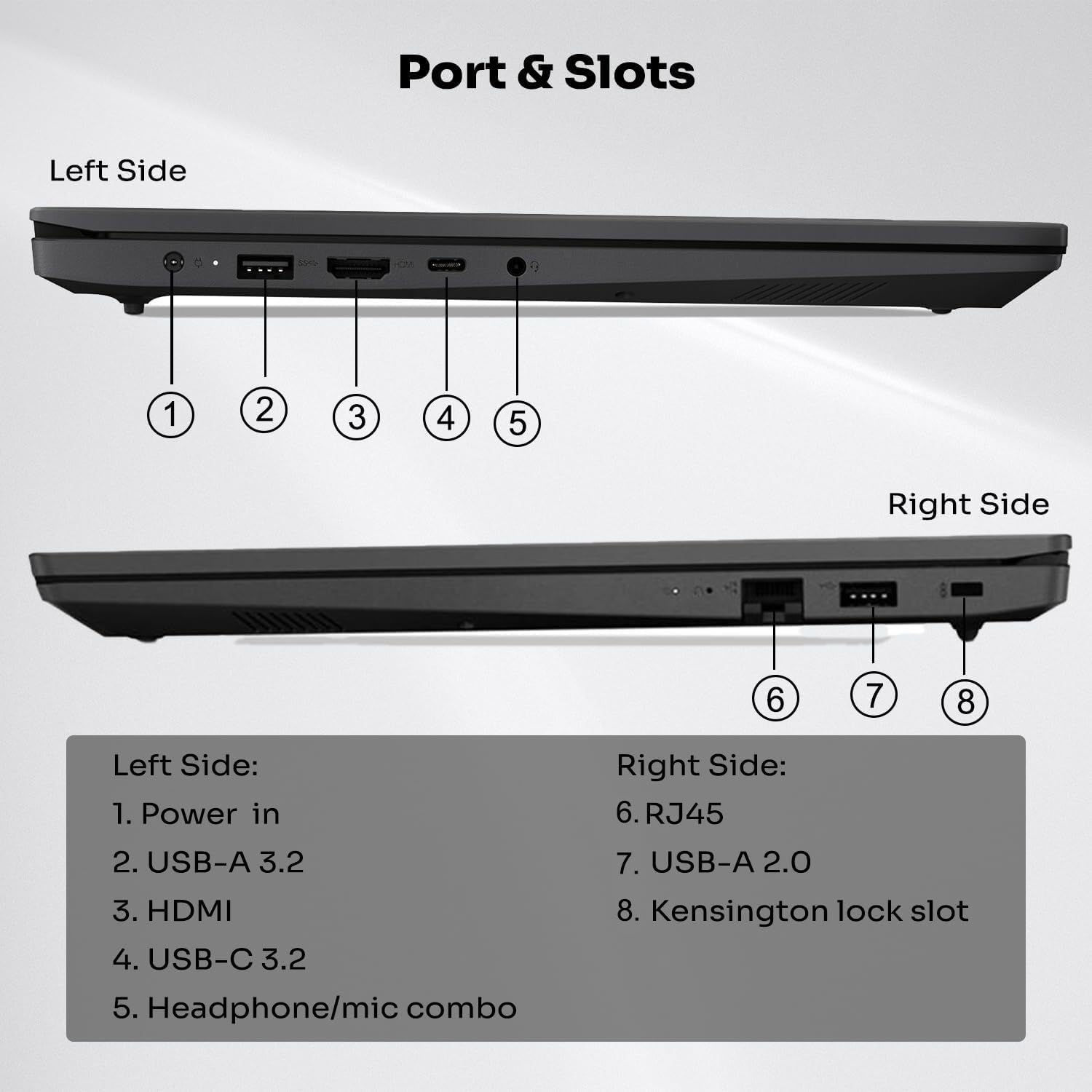 Lenovo V-Series V15 Business Laptop, 15.6" FHD Display